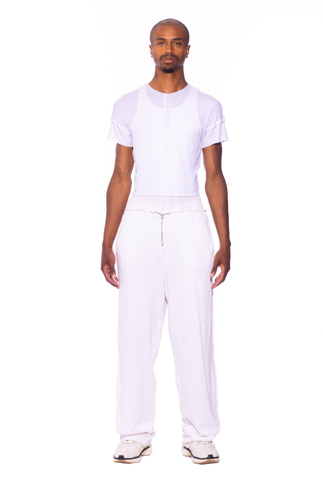 PORTERHOUSE SWEATPANTS IN WHITE TERRY