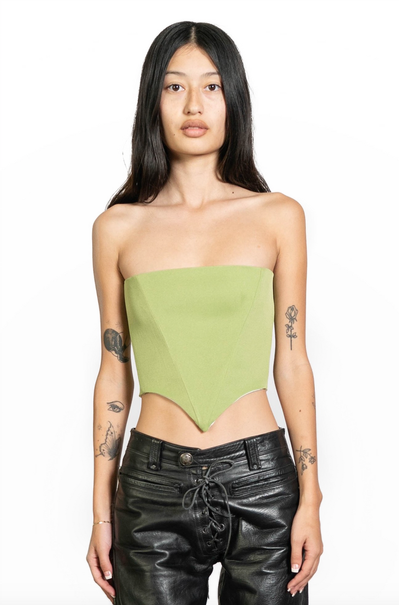 ALPHA CORSET IN MOD GREEN