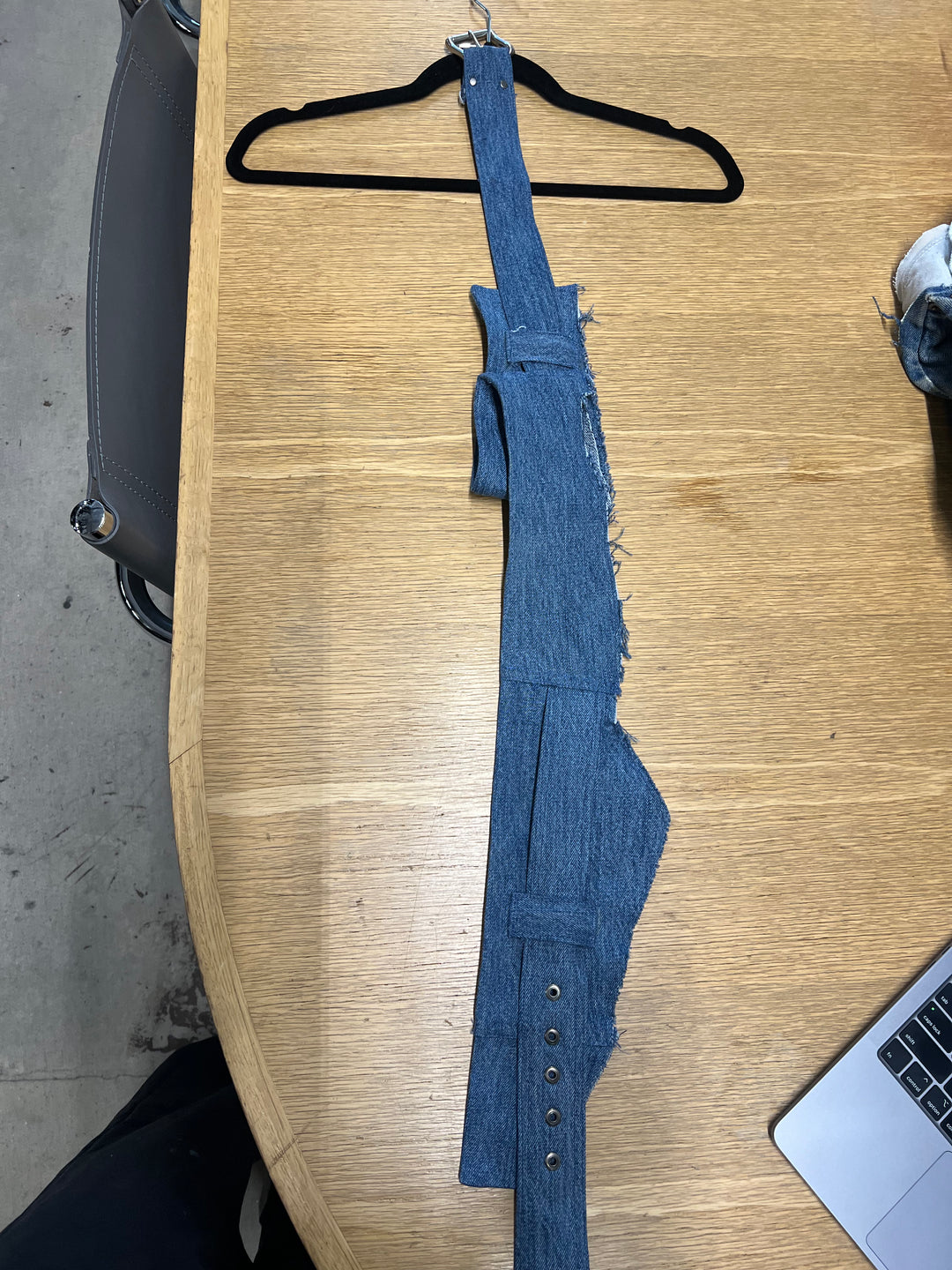 DENIM BUCKLE BELT (RUNWAY)