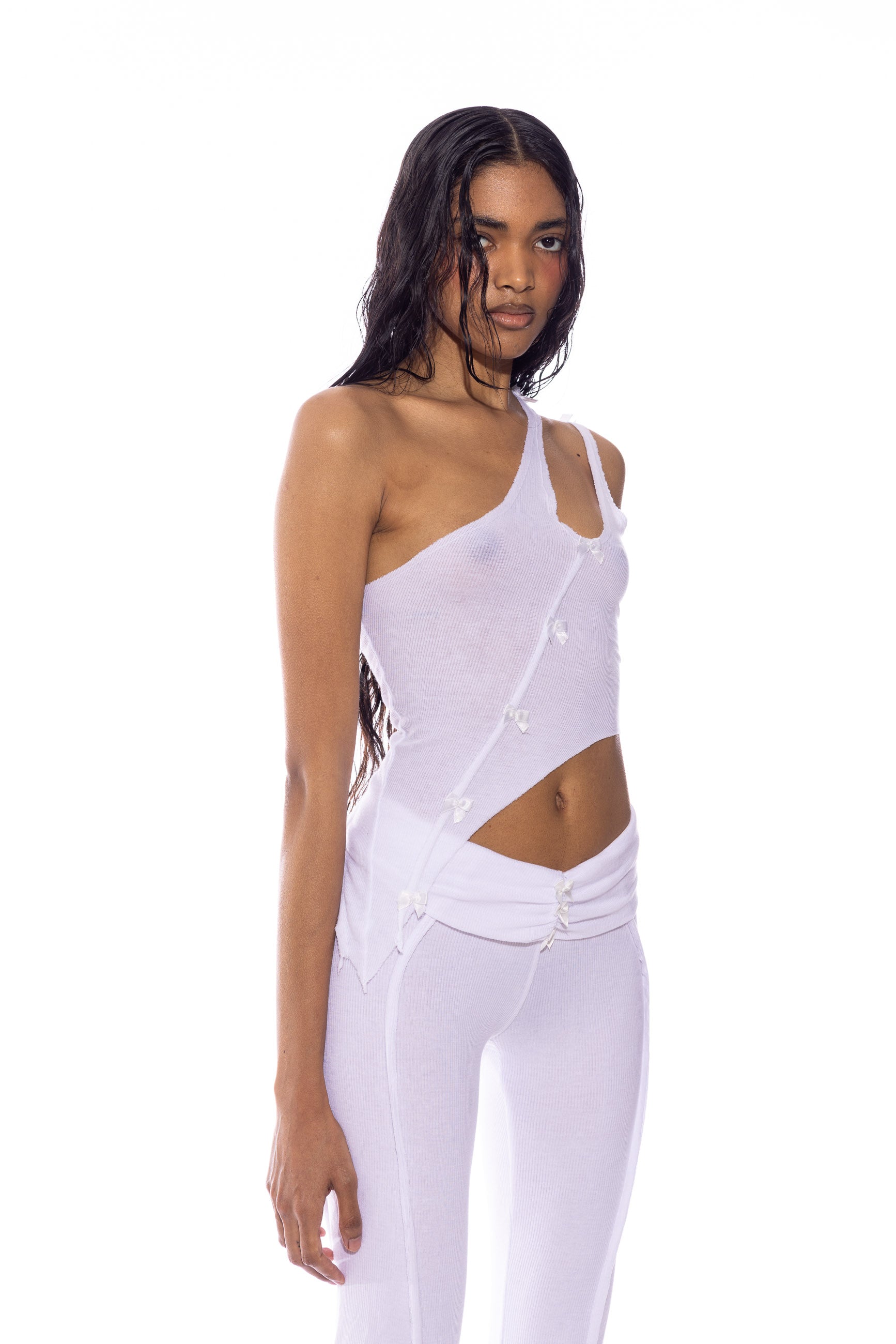 スカート OMMO IRREGULAR PATTERN ONE SHOULDER OP One shoulder top with side zip - YouTube