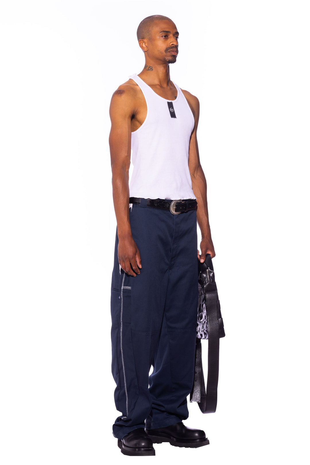 PORTERHOUSE WORKWEAR TROUSERS IN INDIGO