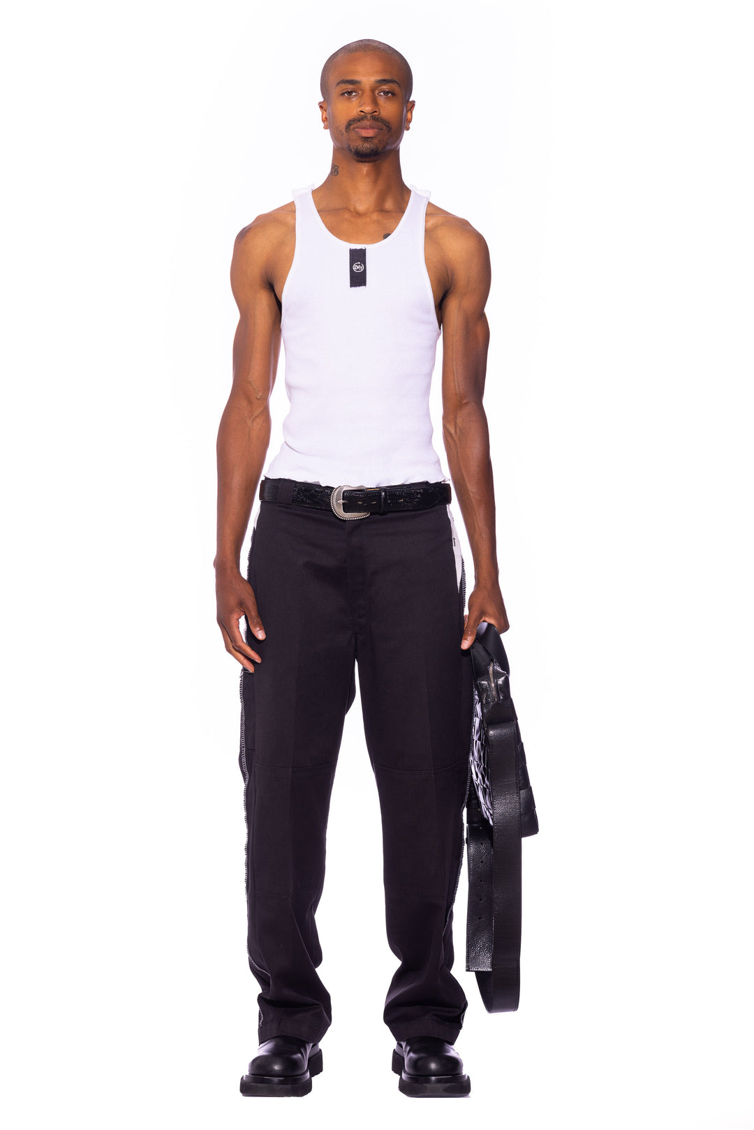 PORTERHOUSE WORKWEAR TROUSERS IN ONYX