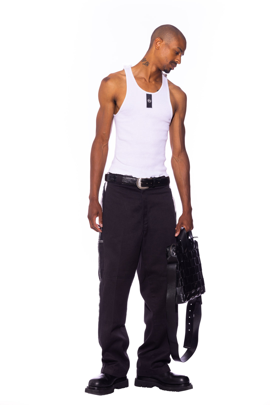 PORTERHOUSE WORKWEAR TROUSERS IN ONYX