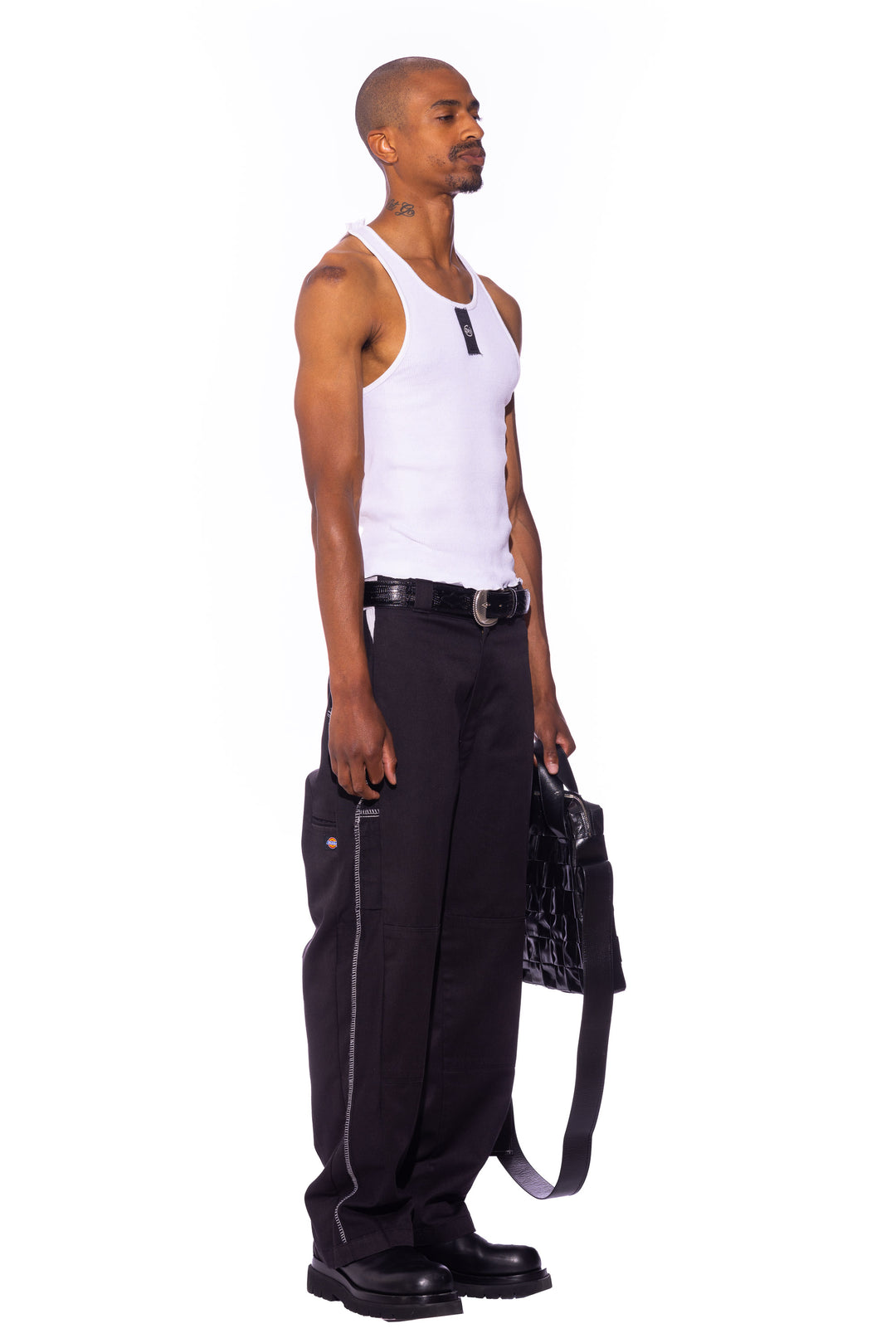 PORTERHOUSE WORKWEAR TROUSERS IN ONYX