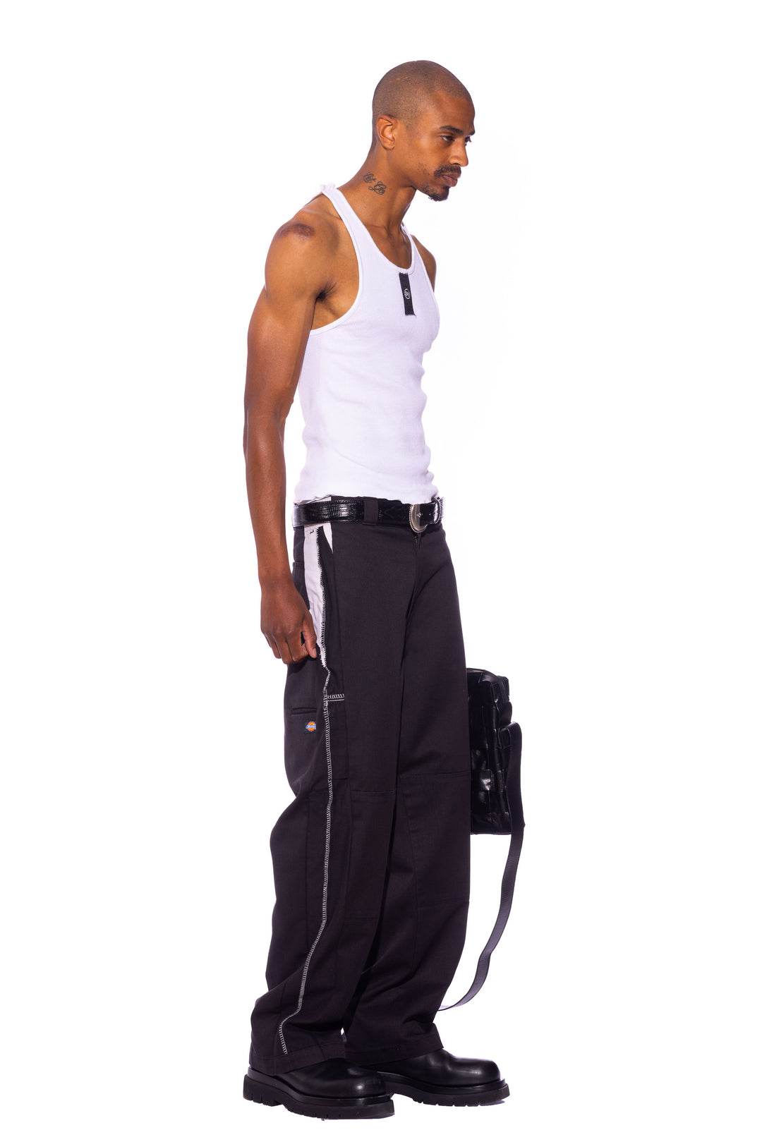 PORTERHOUSE WORKWEAR TROUSERS IN ONYX