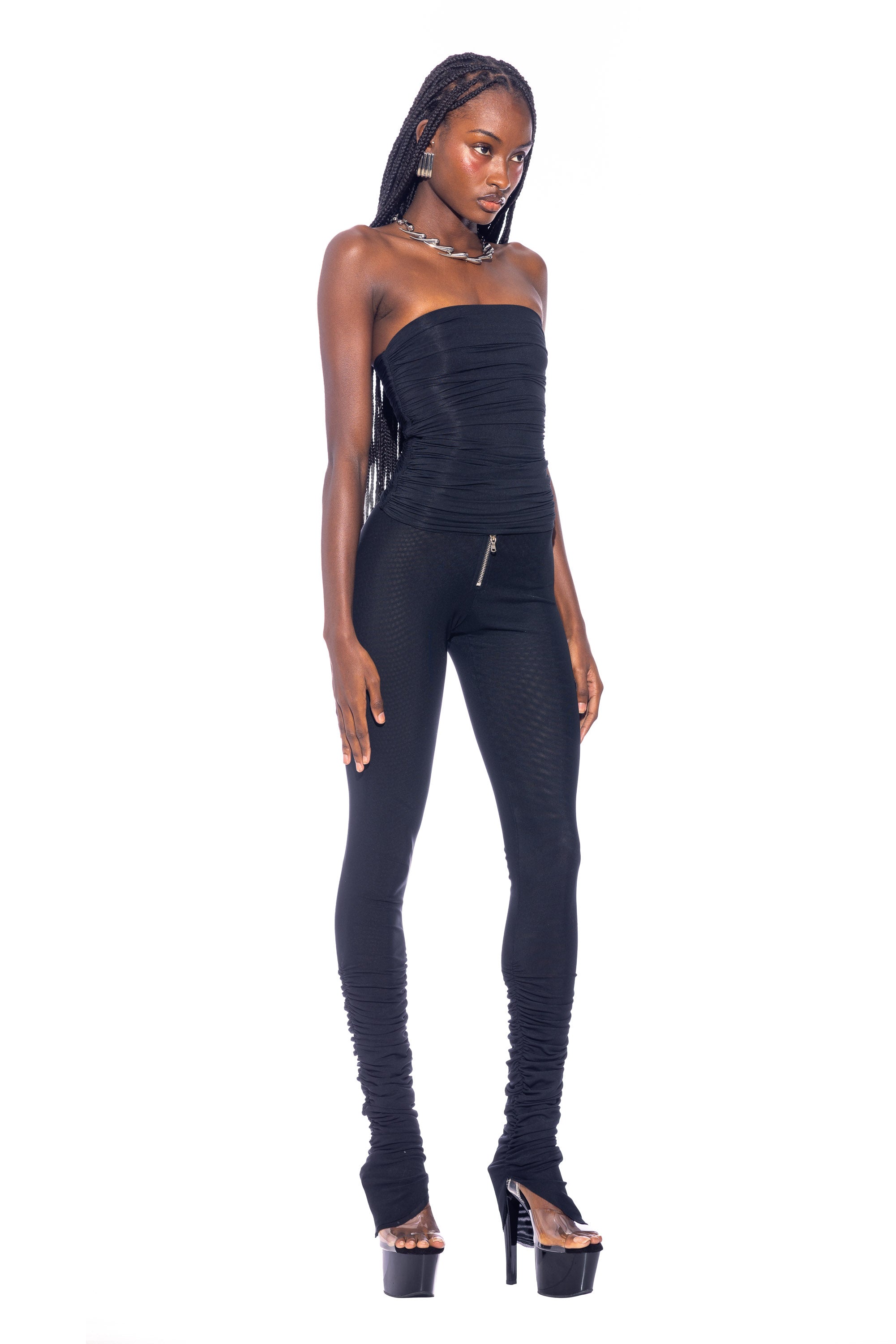 トップス theredthread S logo bare tops black TOPS – THEREDTHREAD