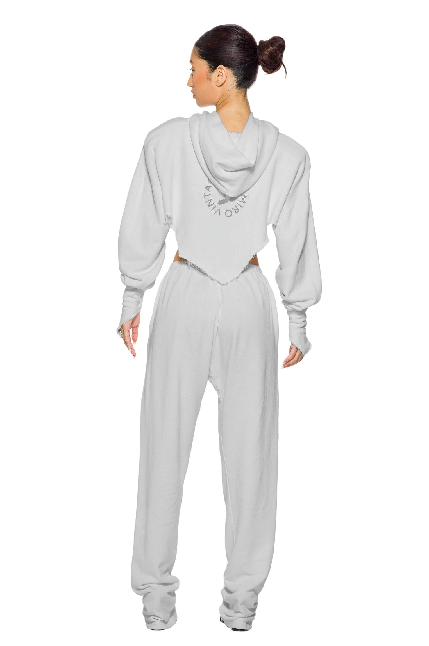 Sami Miro Vintage - SAFETY PIN SWEATPANTS IN BLACK TERRY – SAMI