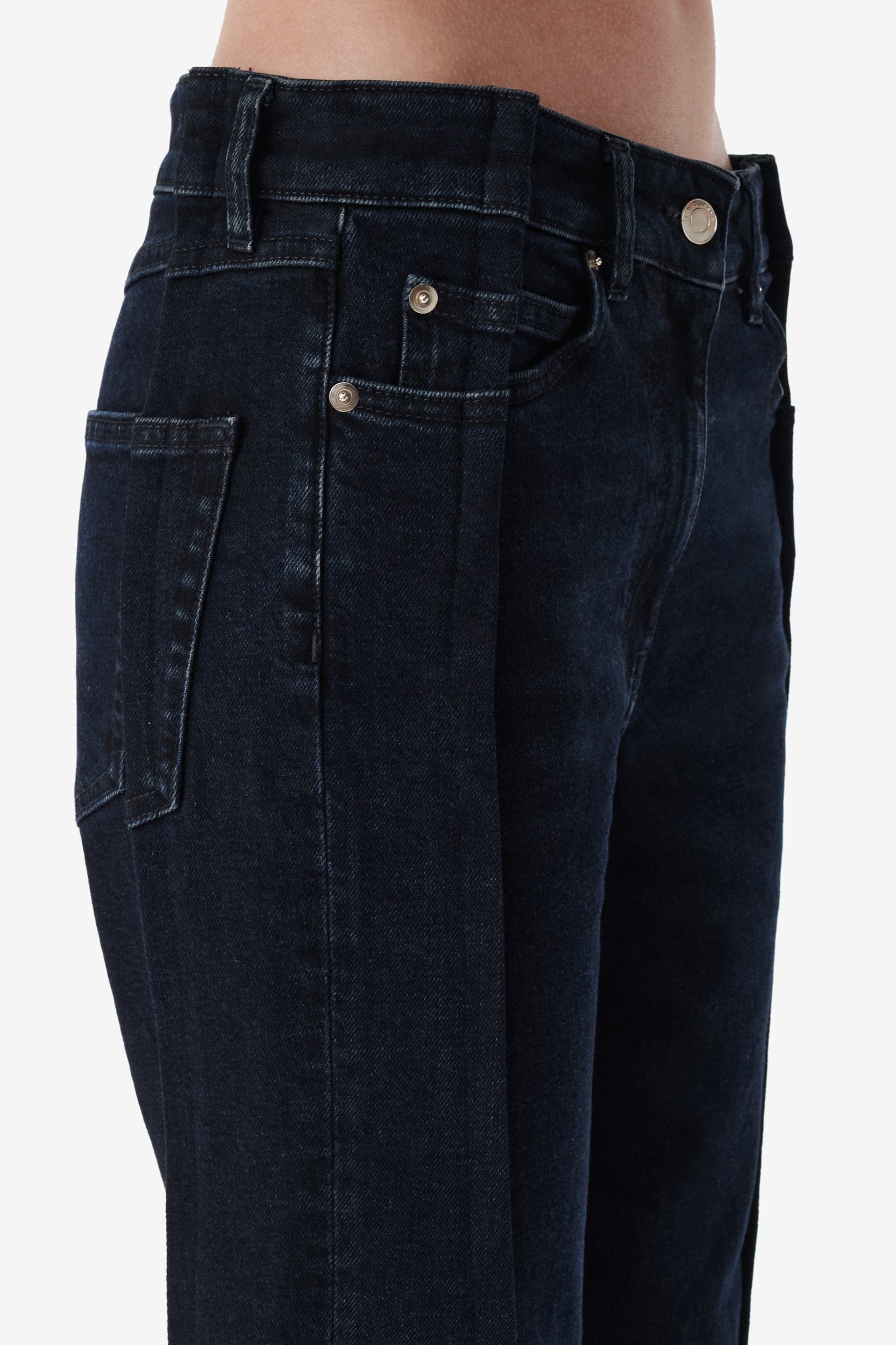 SMV X IRO DARK BLUE DOUBLE PANEL JEANS – SAMI MIRO VINTAGE