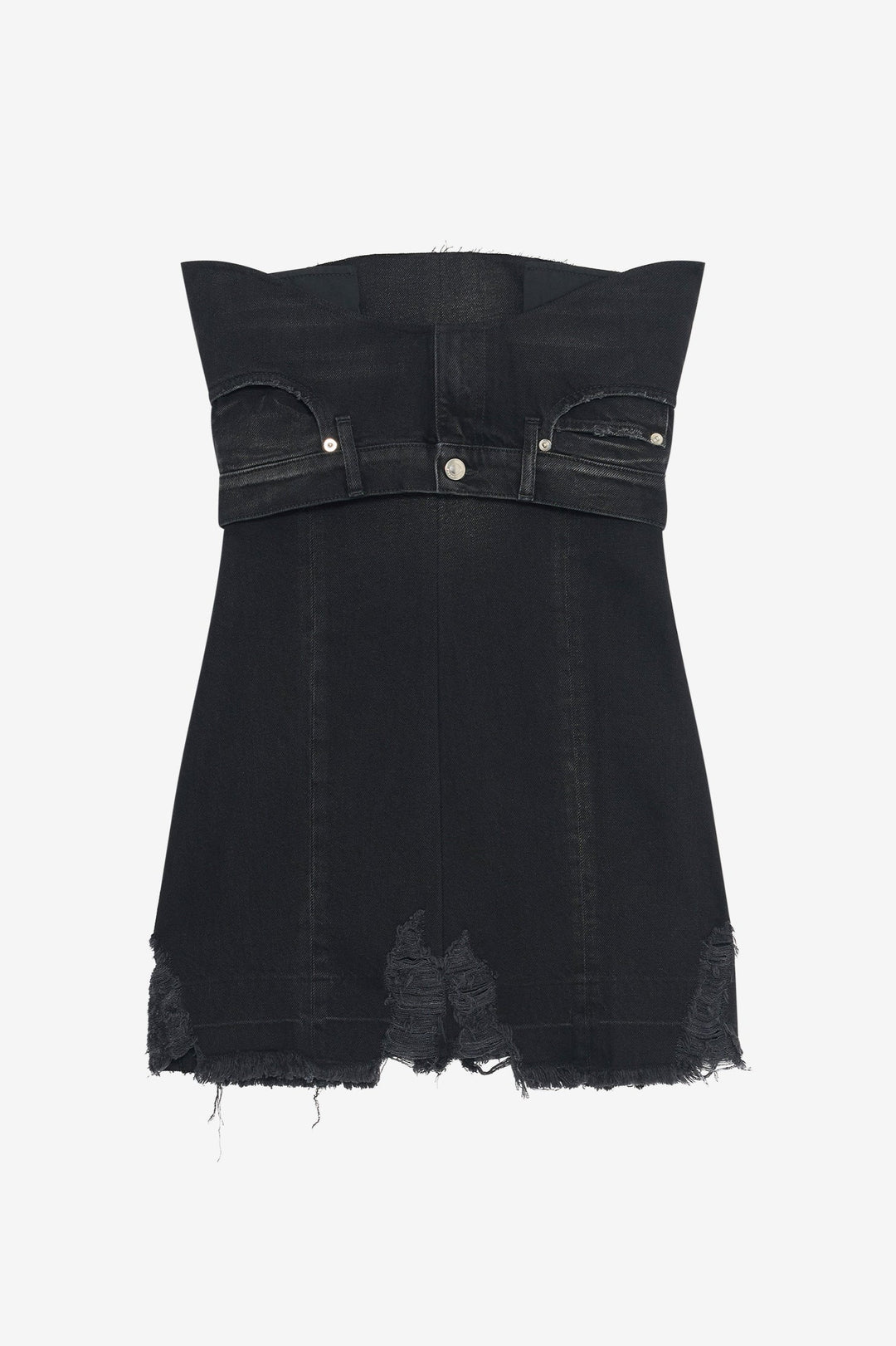 SMV X IRO BLACK DENIM DRESS