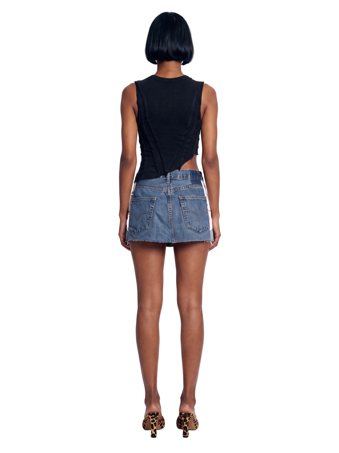 PORTERHOUSE MINI SKIRT IN VINTAGE BLUE