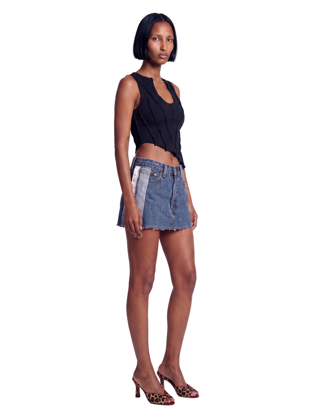 PORTERHOUSE MINI SKIRT IN VINTAGE BLUE