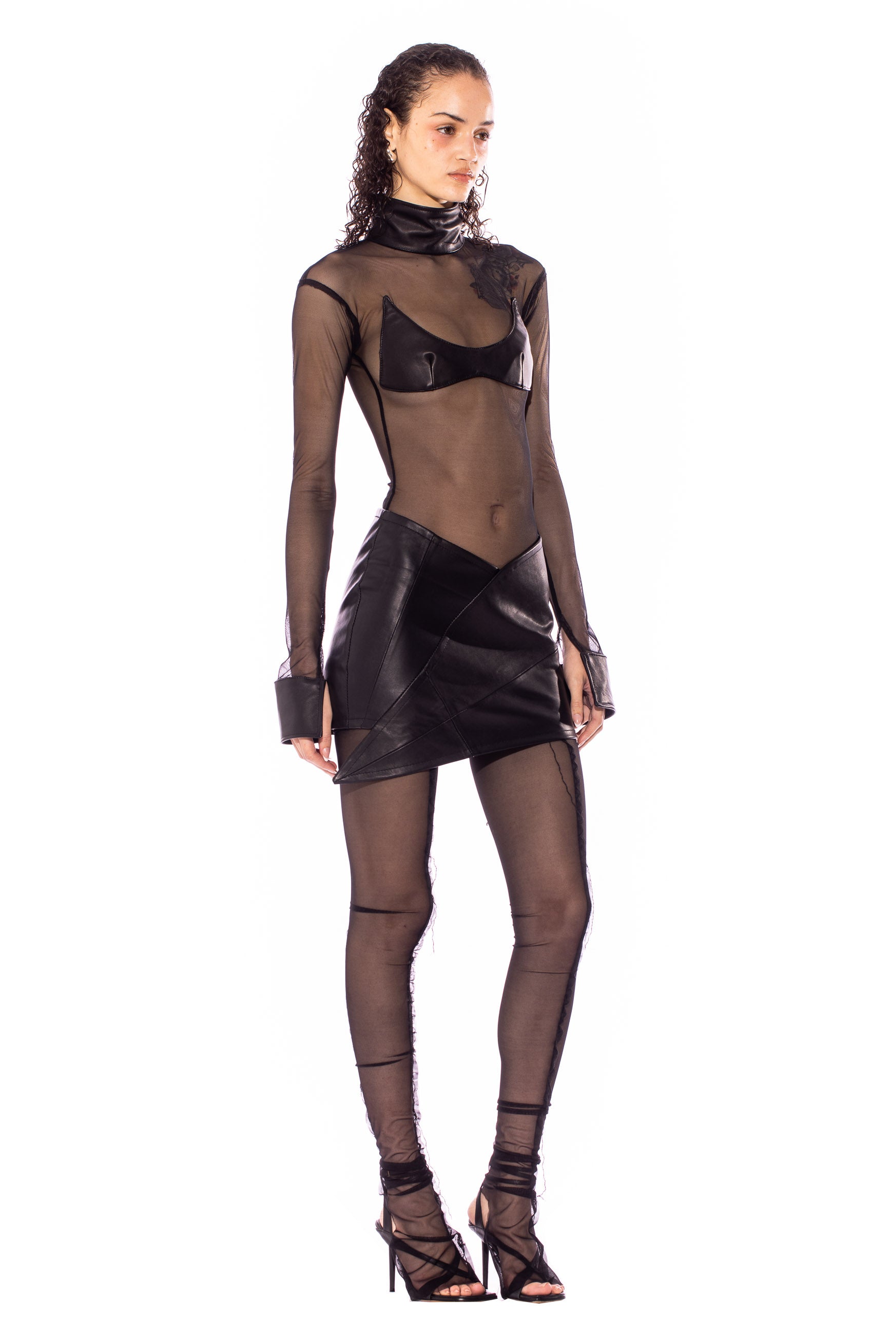 Sami Miro Vintage - THE BODYSUIT IN BLACK LEATHER – SAMI MIRO VINTAGE