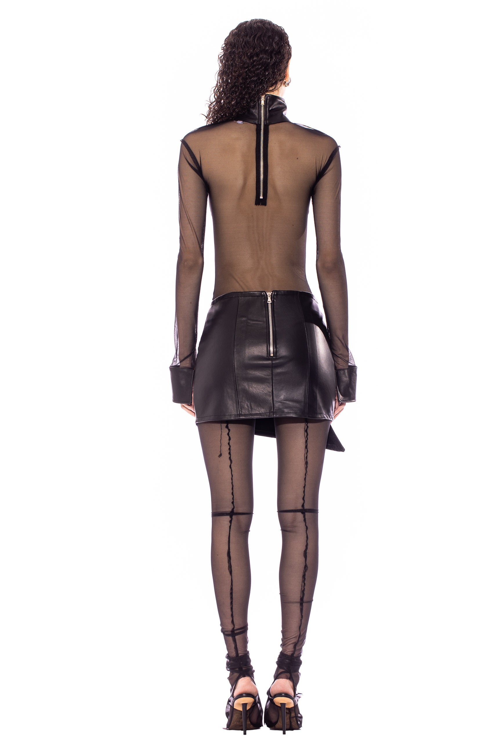 美品 ROKU LEATHER SKIRT Vintage 90s Real Leather Ruffled Midi Skirt - Extra Small - Etsy