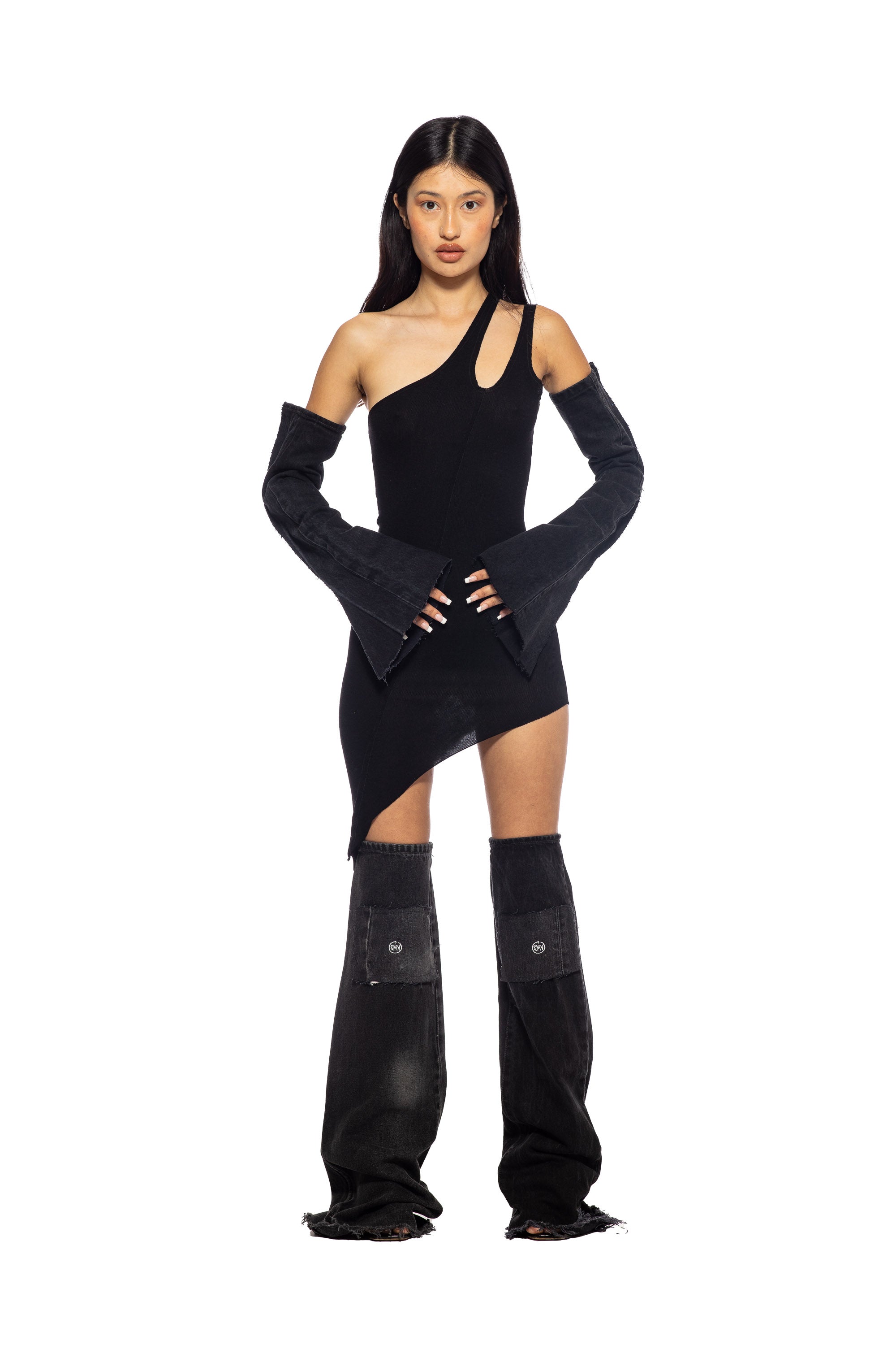 Sami Miro Vintage - Denim Leg Warmers in Vintage Black – SAMI MIRO