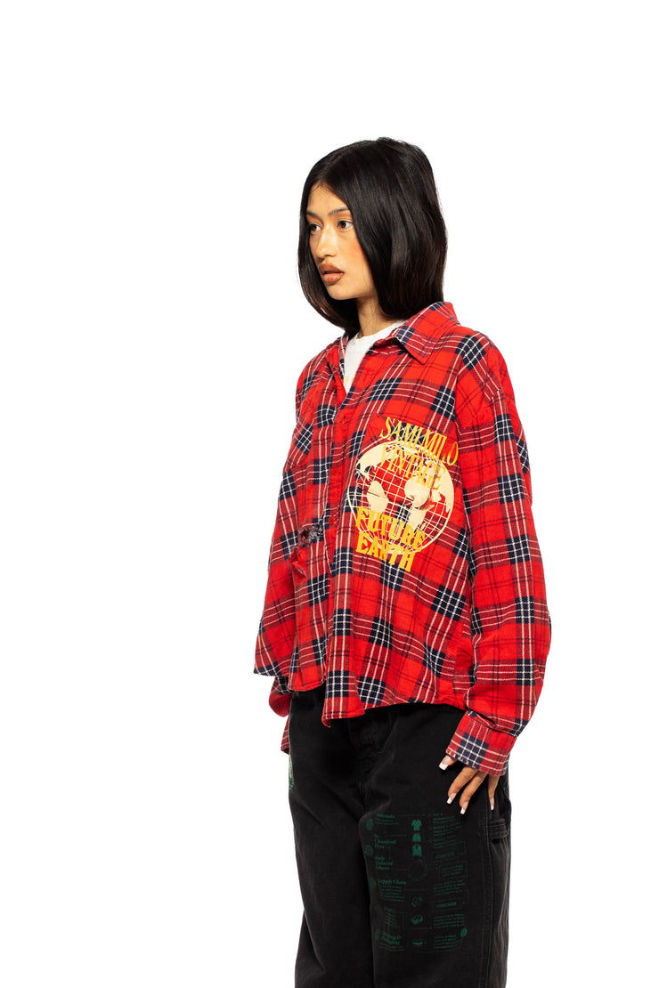 SMV X FE FLANNEL IN RED & BLUE