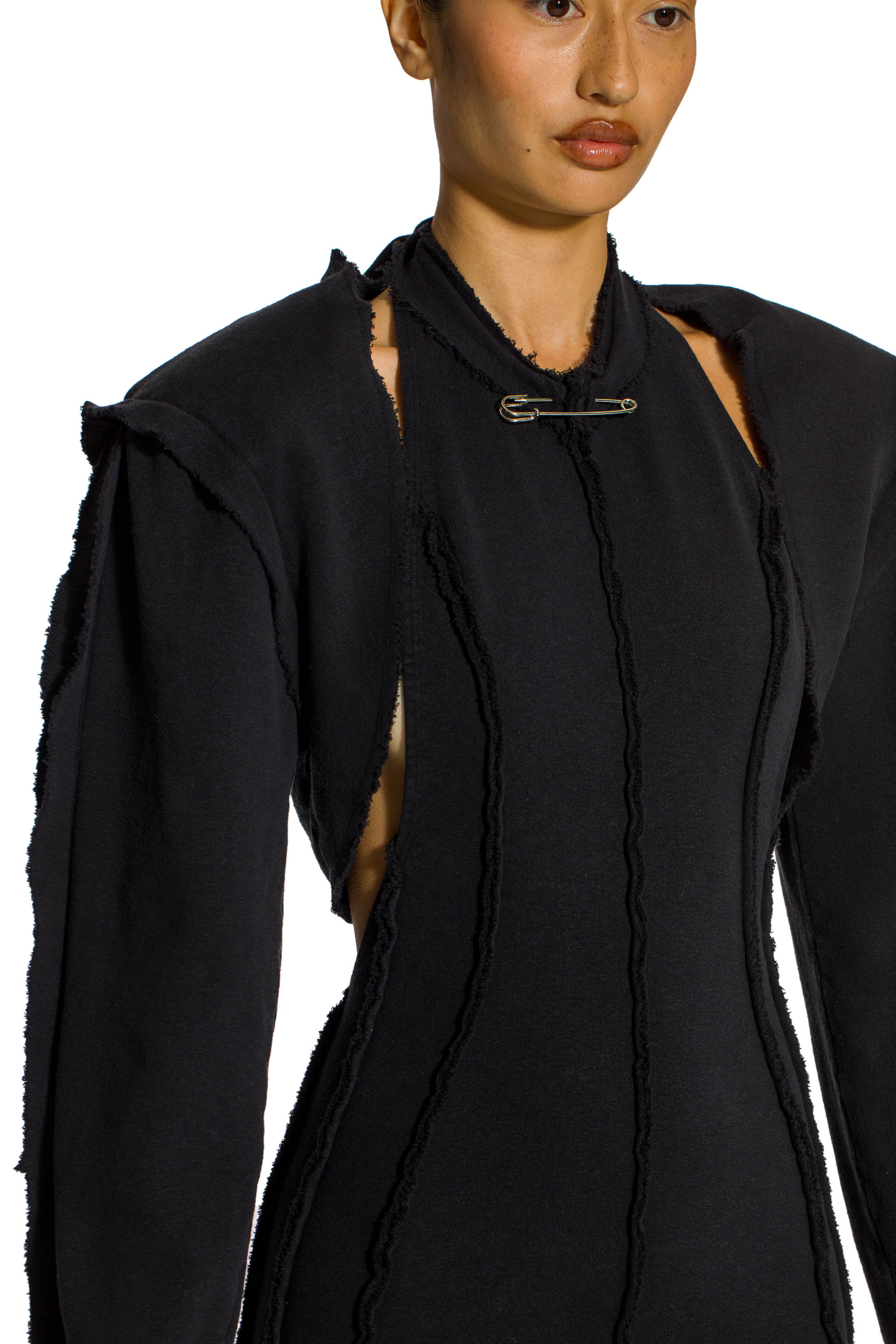 Sami Miro Vintage - Open Seam Bolero in Black Terry – SAMI MIRO