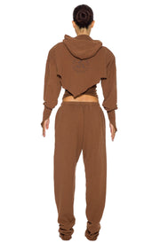 SAFETY PIN SWEATPANTS IN BARK TERRY