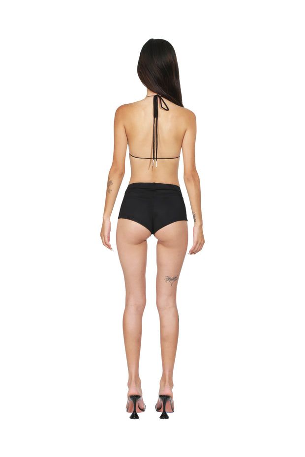 SAMI MIRO VINTAGE Open Seam String Bikini Top in Nude