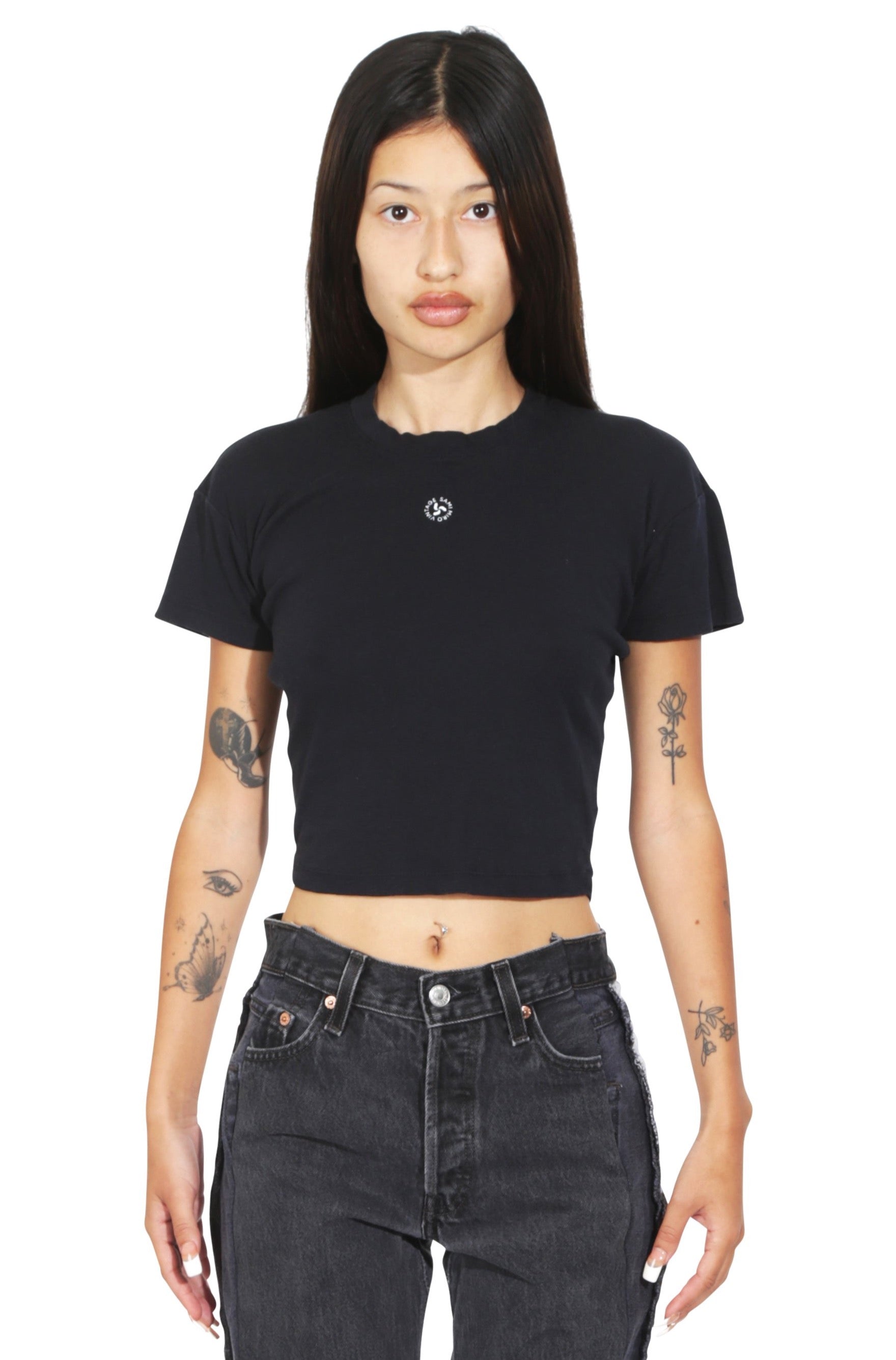 SAMI MIRO VINTAGE ブラック Tシャツ XS Sami Miro Vintage - Mini Tee in Black – SAMI MIRO VINTAGE