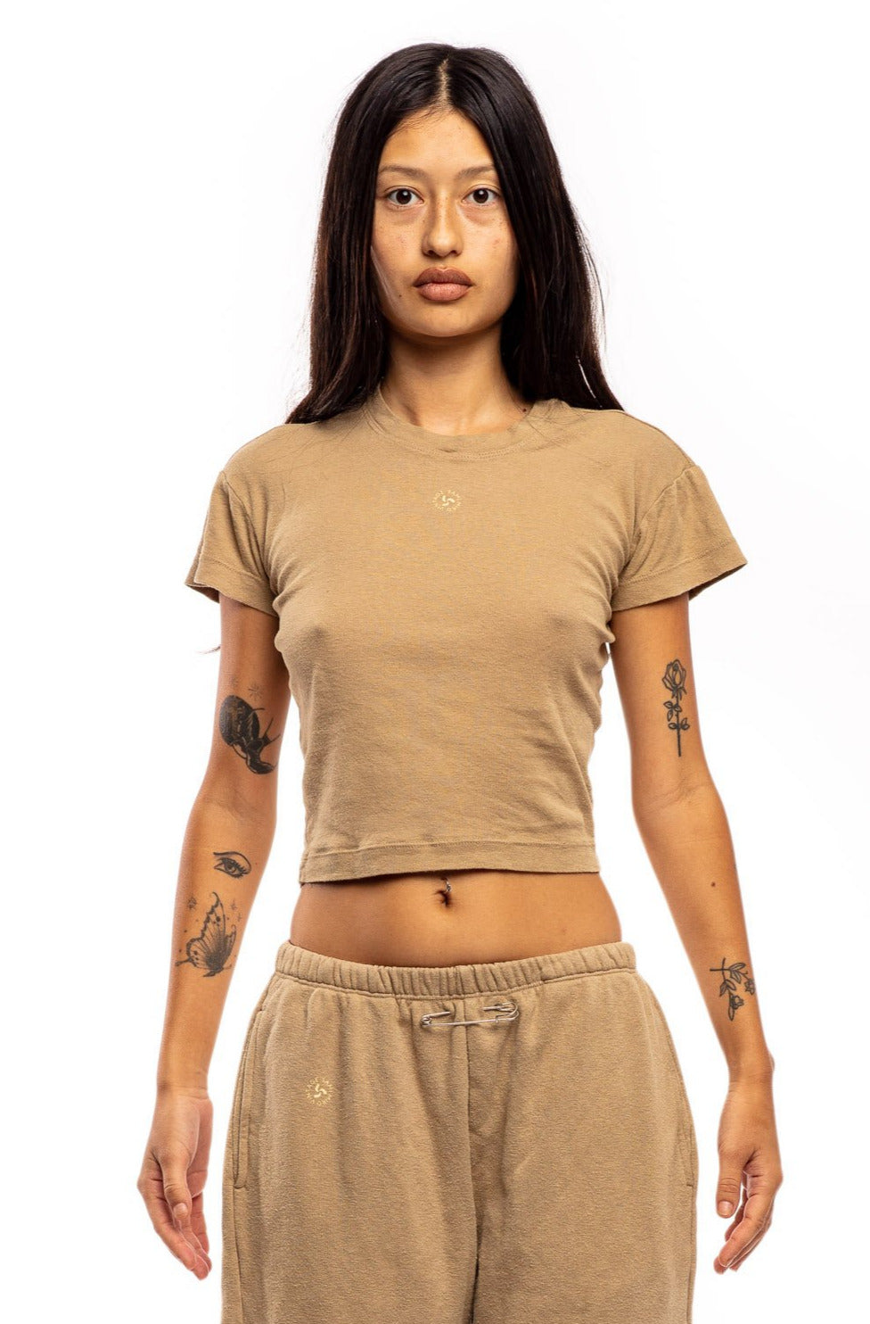 MINI TEE IN TAUPE