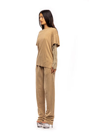 LOOSE TEE IN TAUPE
