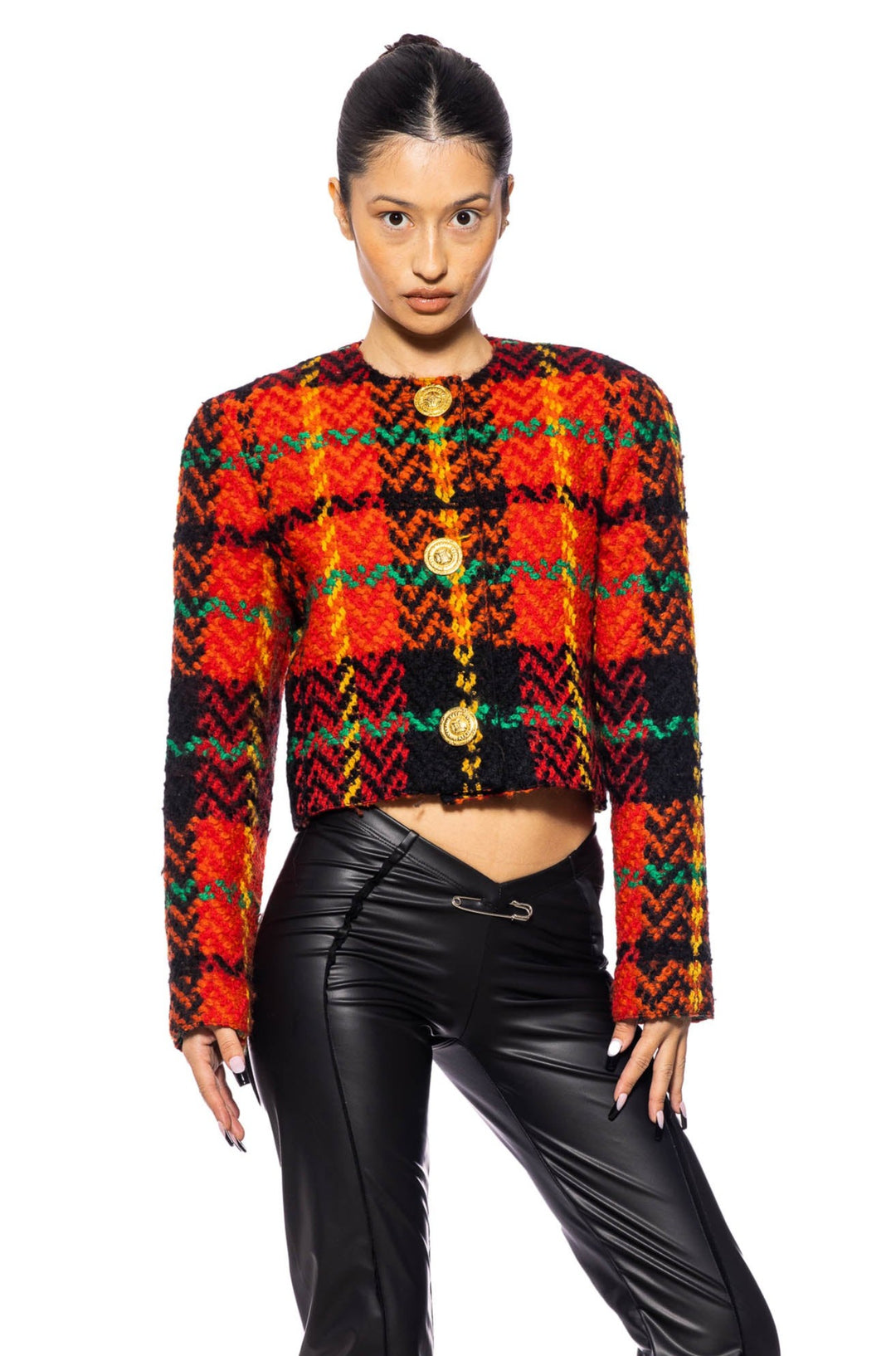 1/1 SMV RED MULTI TWEED BLAZER