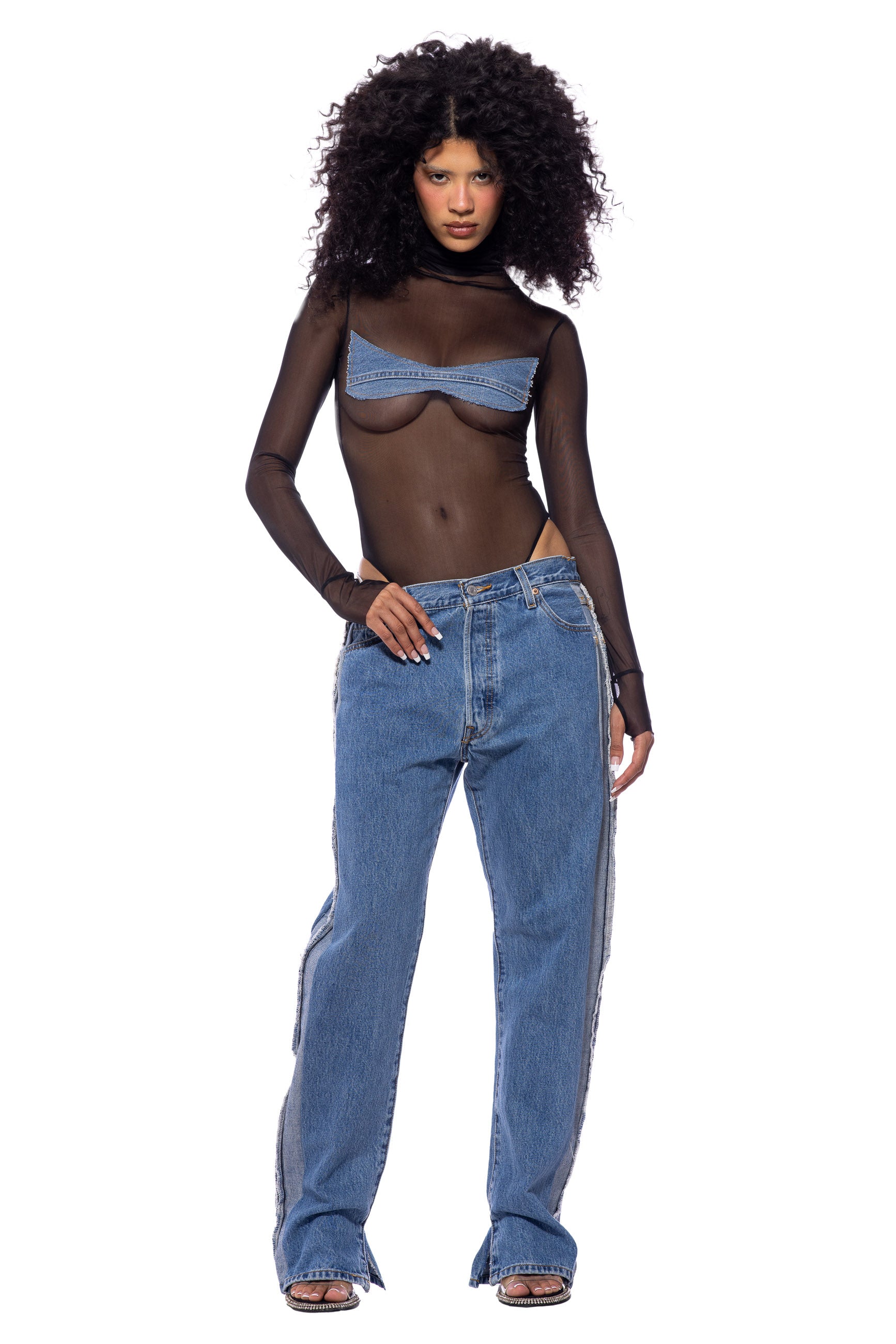 Sami Miro Vintage - Porterhouse Jeans in Vintage Medium Blue