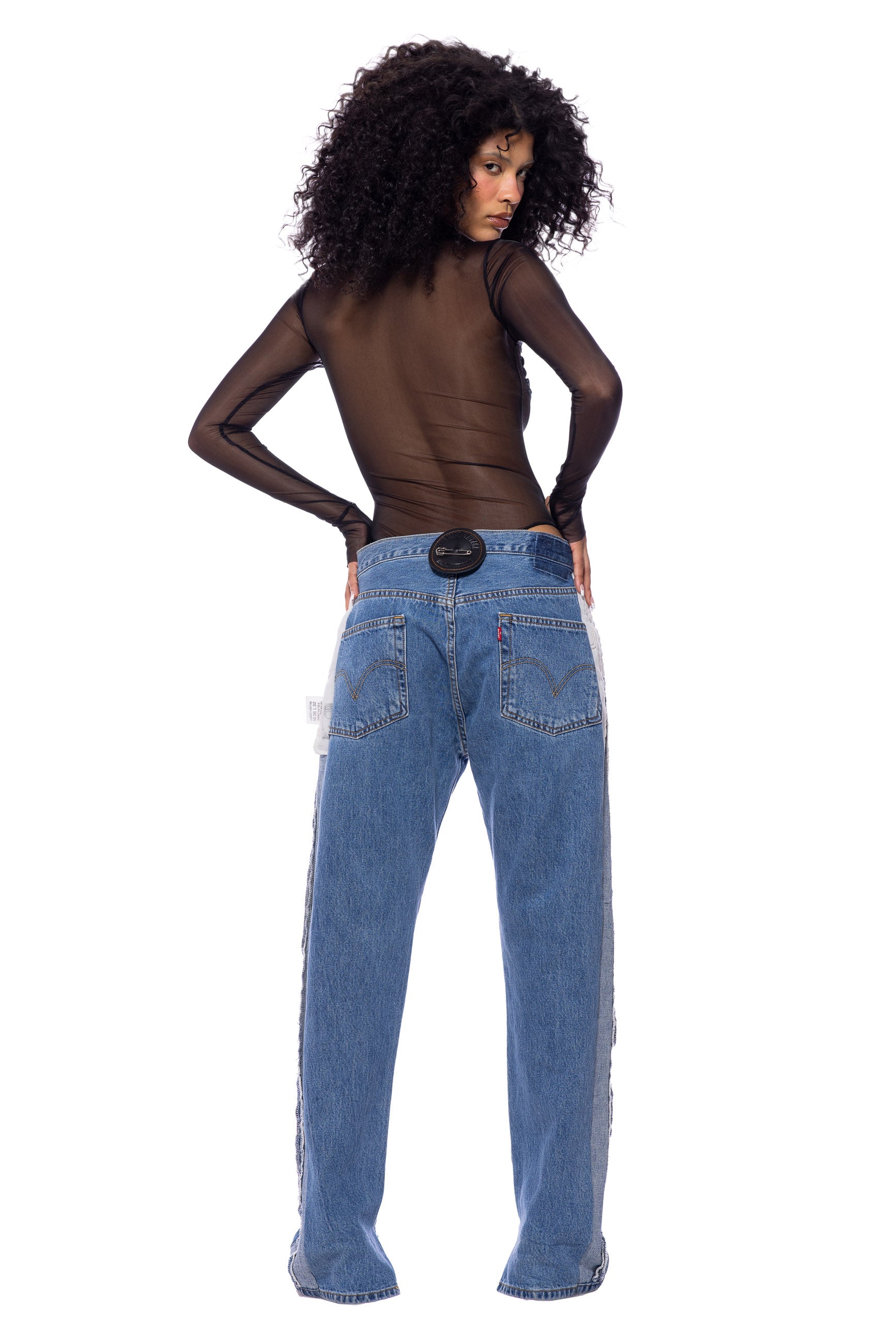 Sami Miro Vintage - PORTERHOUSE JEANS IN VINTAGE MEDIUM BLUE Sami Miro Vintage - PORTERHOUSE JEANS IN VINTAGE MEDIUM BLUE