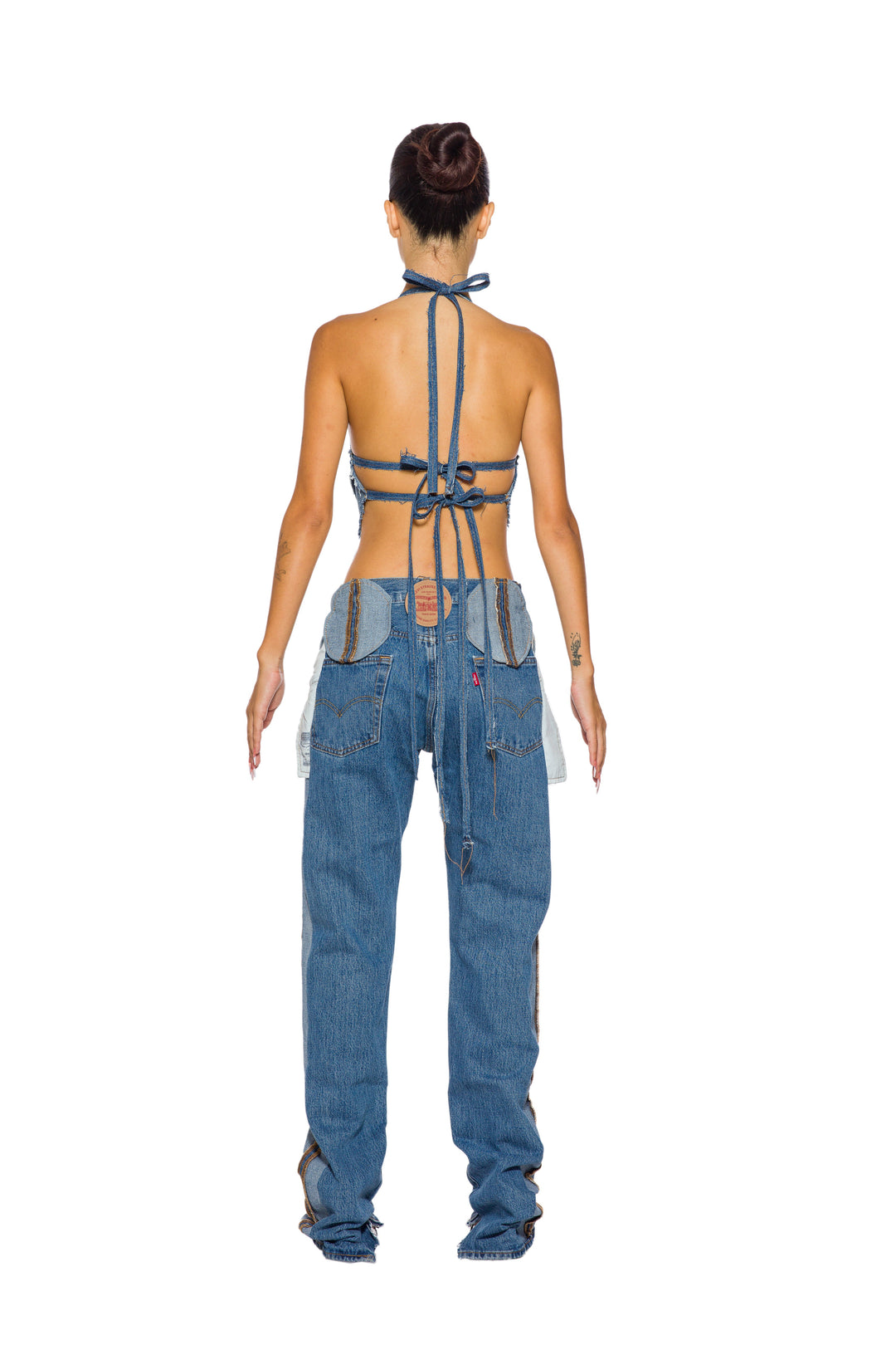 SMV X LEVI'S UPCYCLED PORTERHOUSE CIRCLE POCKET JEANS
