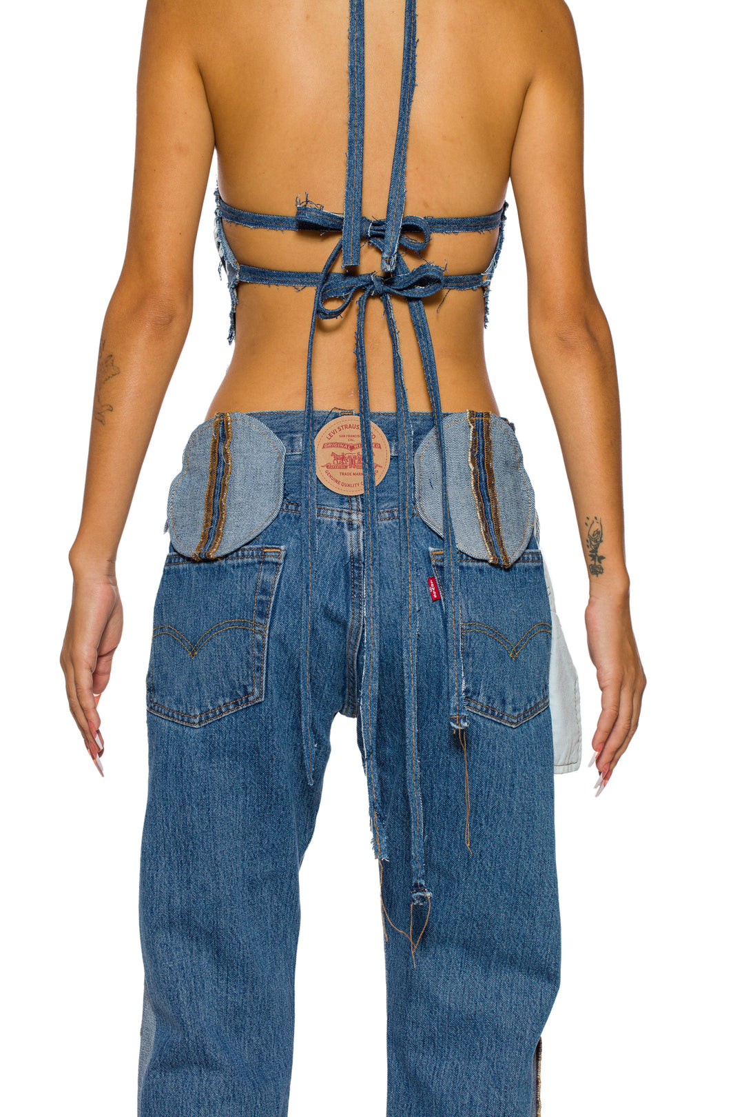 SMV X LEVI'S UPCYCLED PORTERHOUSE CIRCLE POCKET JEANS
