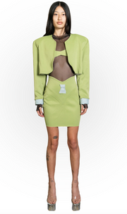 BOLERO JACKET IN MOD GREEN