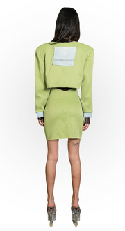 BUTTERFLY SKIRT IN MOD GREEN