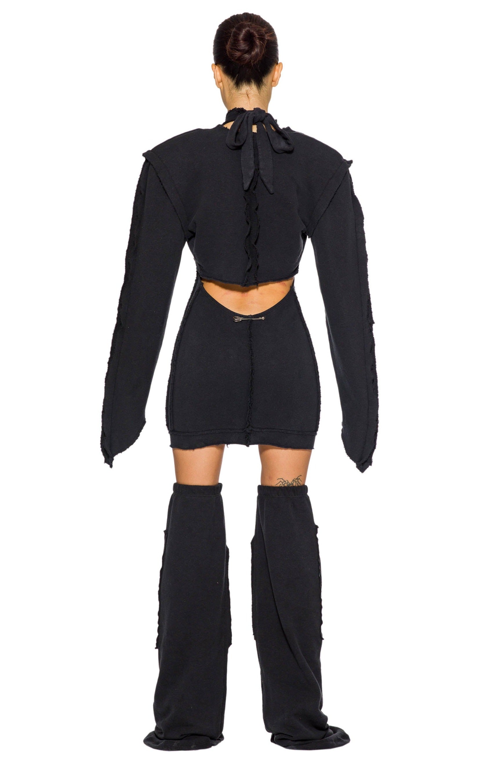 Sami Miro Vintage - Open Seam Bolero in Black Terry – SAMI MIRO