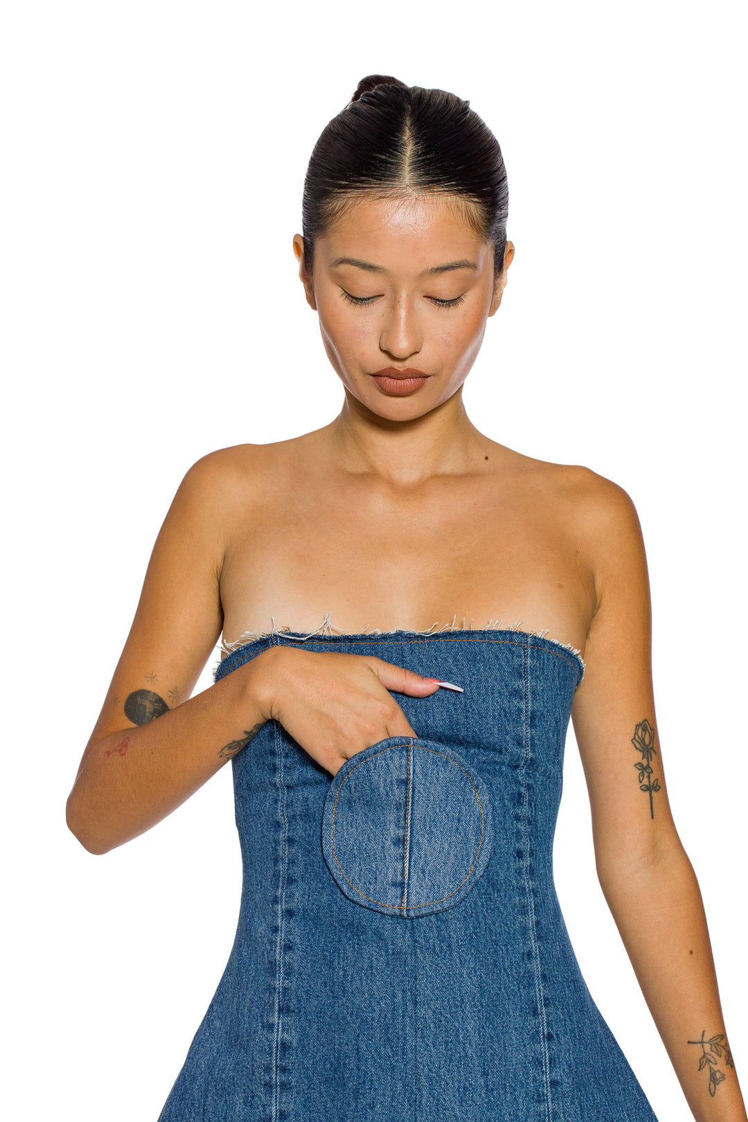 SMV X LEVI'S UPCYCLED CIRCLE POCKET DRESS