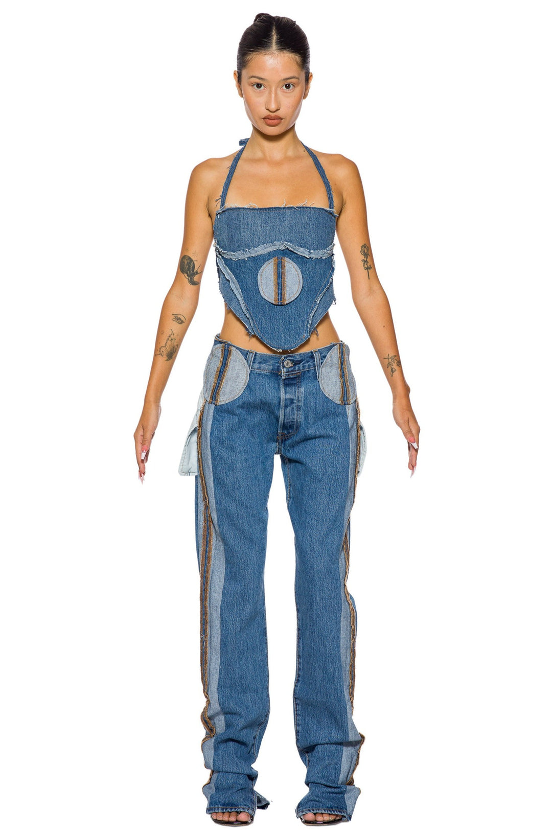 SMV X LEVI'S UPCYCLED PORTERHOUSE CIRCLE POCKET JEANS