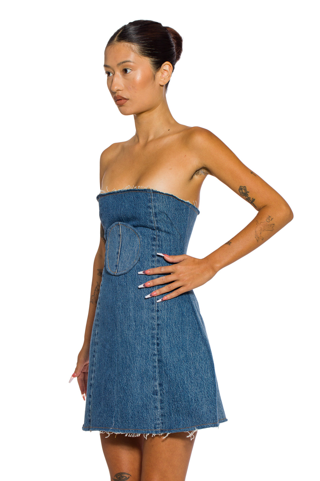 SMV X LEVI'S UPCYCLED CIRCLE POCKET DRESS