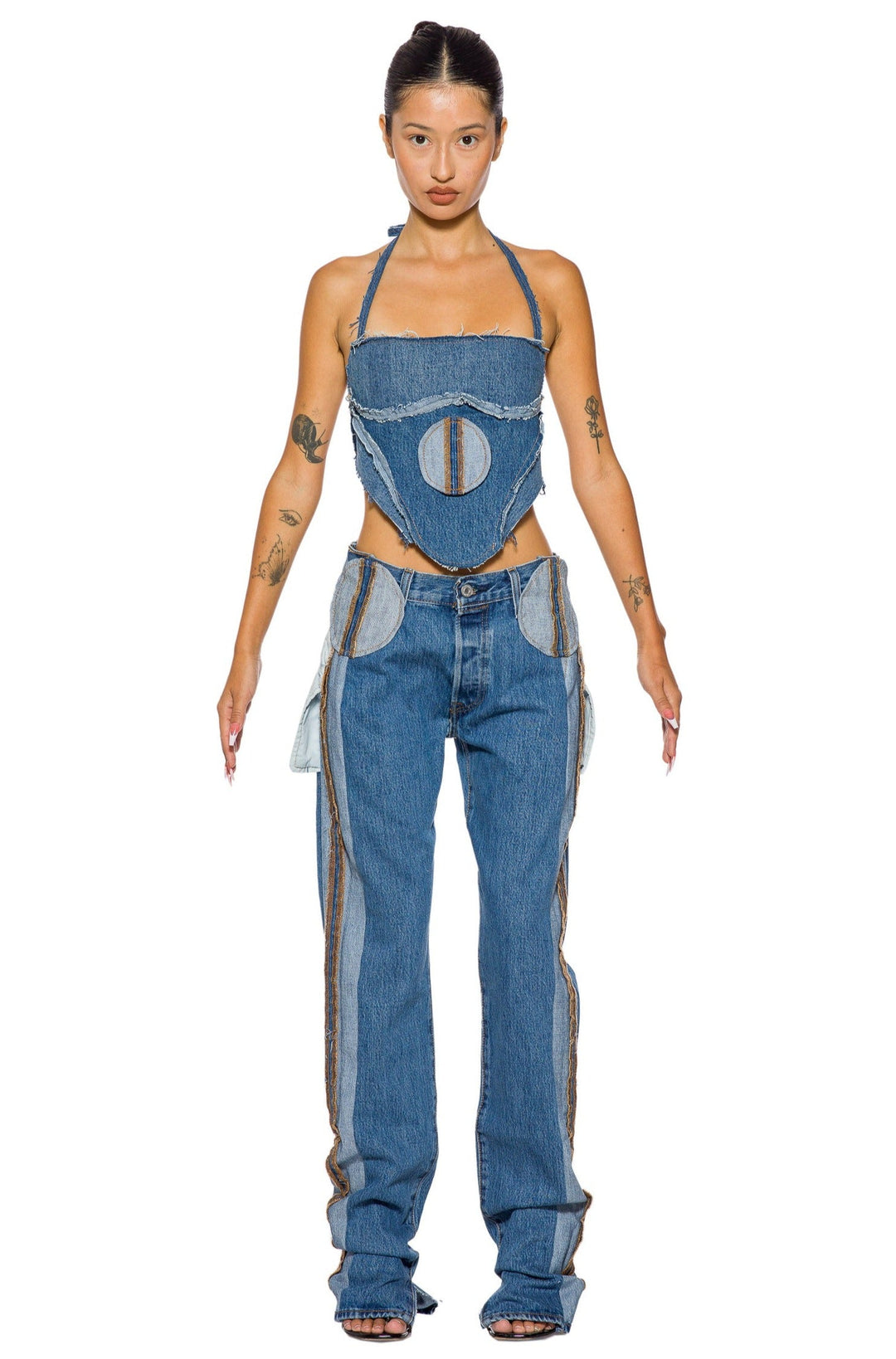 SMV X LEVI'S UPCYCLED PORTERHOUSE CIRCLE POCKET JEANS
